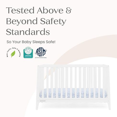Delta Children Lulu 5-in-1 Convertible Crib, Converts to Toddler Bed, Daybed, Sofa & Full-Size Bed, Natural Wood, Fits Standard Crib Mattress, 3 Mattress Heights for Baby Nursery, Bianca White in Saudi Arabia