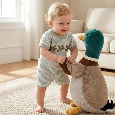 Bagilaanoe Baby Boy Summer Striped Romper Fashionable Fish/Construction Vehicle Embroidery Short Sleeve Jumpsuits in Saudi Arabia