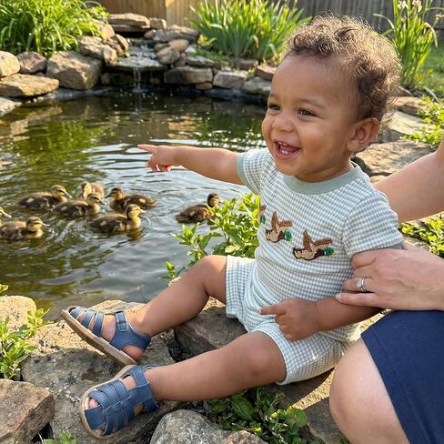 Bagilaanoe Baby Boy Summer Striped Romper Fashionable Fish/Construction Vehicle Embroidery Short Sleeve Jumpsuits in Saudi Arabia