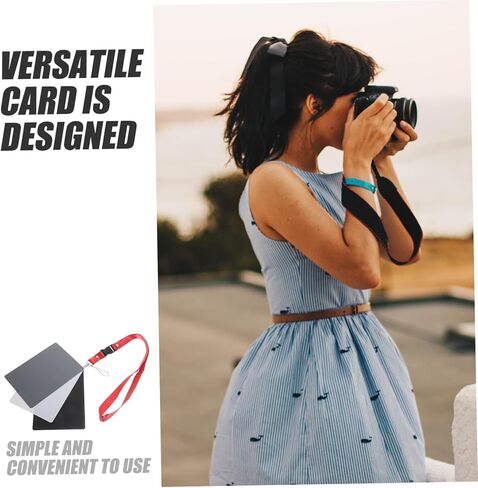 18degree Portable for Photography Exposure White Balance Reference Card with Sides for DSLR and Video Calibration in Kuwait