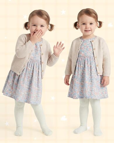 Century Star 2 Pack Baby Girls Cable Knit Tights - Seamless Stretch Waist Leggings for Toddler Infant Daily School Wear 0-6T in Saudi Arabia