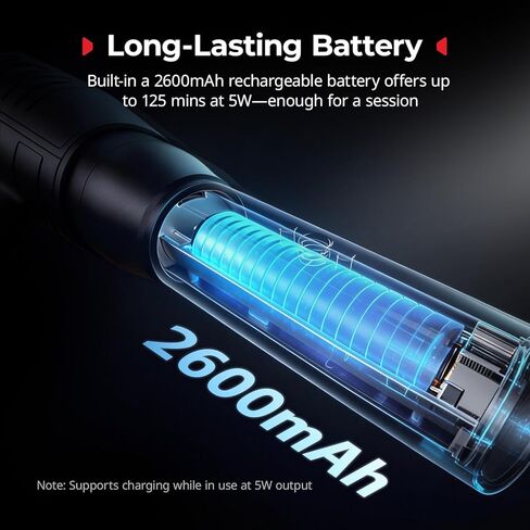 SmallRig RF 05B مصباح يدوي LED محمول للتصوير الفوتوغرافي 1900K-8000K، 2600 مللي أمبير 5W-8W ضوء فيديو تكبير مع شرائح فيلم Gobos مرشحات Barndoor Spotlight Snoot Diffuser لمنشئي المحتوى، تصنيف IP65 -6137 in Kuwait