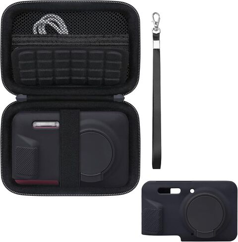 Case for Kodak PIXPRO FZ55 Digital Camera, Soft Silicone Protective Cover *1 + Hard Case *1, PIXPRO FZ55 Camera Case with Removable Lens Cover, with Wrist Strap, Red in Saudi Arabia