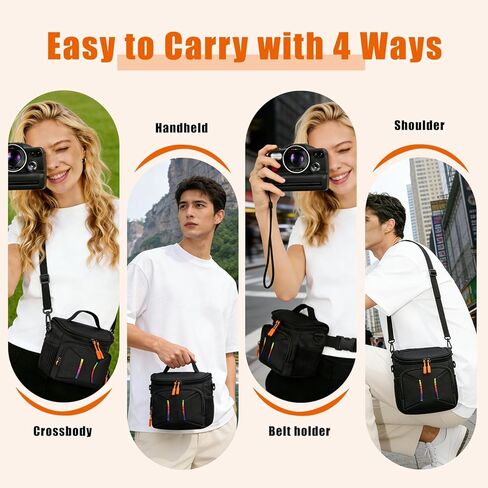 Camera Sling Bag Compatible with Polaroid Now+ Generation 3rd/2nd/1st I-Type, Camera Carrying Bag Compatible with Polaroid Now Instant Camera,Camera Carrying Case with Adjustable Strap for Film,Photos in Kuwait