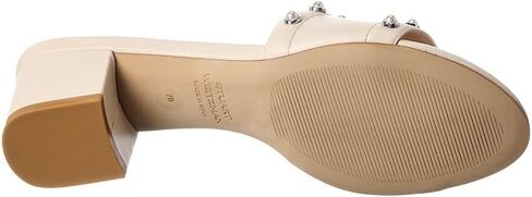 صندل جلدي من Stuart Weitzman Pearl 50 Slide، 7، أبيض in Kuwait