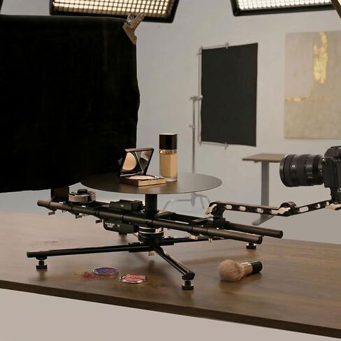 RAUBAY Motorized 360 Degree Spinner (Pro Version) Professional Photography Booth, Rotating Camera Slider, Stable Spinning Platform for Commercial Video, 3D Scanning, Time-Lapse Shooting - 360SP in Kuwait