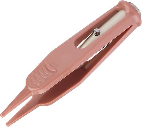 Baby Nasal Tweezer, Baby Nasal Tweezers Anti Skid Clamp/Holder Tweezer Safety Round Head Cleaning Tweezers Ear Nose Navel Cleaner Clamp/Holder Tool with LED Light in Kuwait