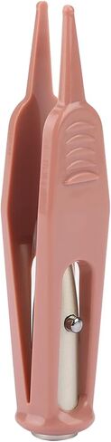 Baby Nasal Tweezer, Baby Nasal Tweezers Anti Skid Clamp/Holder Tweezer Safety Round Head Cleaning Tweezers Ear Nose Navel Cleaner Clamp/Holder Tool with LED Light in Kuwait