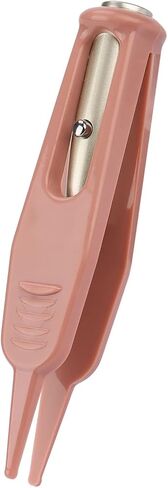 Baby Nasal Tweezer, Baby Nasal Tweezers Anti Skid Clamp/Holder Tweezer Safety Round Head Cleaning Tweezers Ear Nose Navel Cleaner Clamp/Holder Tool with LED Light in Kuwait