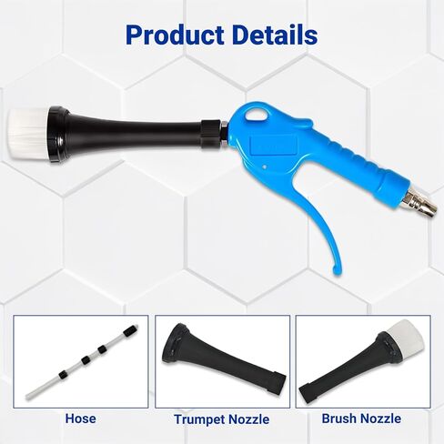 NVIXS Detailing Car Cleaning Gun Interior Dryer Air Blow Gun, High Pressure Blower Gun, Car Detailing Tools for Quickly Blowing Out Dirt and DustWorking with Air in Kuwait