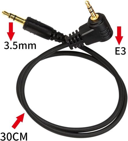 Pixel 3.5mm-E3 Photographic Equipment Wireless Shutter Release Remote Control Connecting Cable E3 for Canon Digital Camera Rebel EOS1300D,300D,60D,60Da,70D,80D in Kuwait