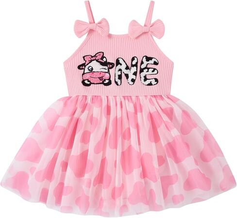 Vieille Baby Girl 1st Birthday Clothes One Year Old Romper Tutu Dress Sleeveless Bodysuit Cake Smash Outfits in Kuwait