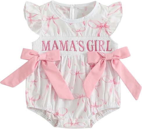 ملابس أطفال بناتي لعيد الأم الأول من My First Mothers Girl بدون أكمام، ملابس صيفية للأطفال حديثي الولادة in Kuwait