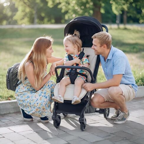 Momcozy Reversible Stroller Seat Liner, Water-Resistant & Easy Clean Side, Breathable & Comfortable Mesh Side, Universal 3-Hole Adjustable Design, All-Season Cushion Pad for Strollers, Carriages in Saudi Arabia
