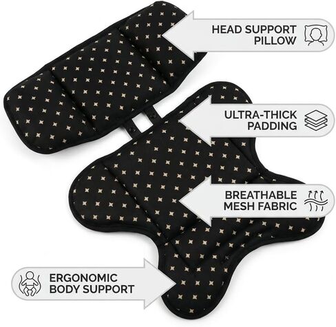 Infant Insert for Doona,Graco Snugride，Chicco Keyfit ，Britax，and Evenflo,Doona Accessories，Shock-Resistant, Non-Slip (Printed) in Kuwait