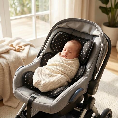 Infant Insert for Doona,Graco Snugride，Chicco Keyfit ，Britax，and Evenflo,Doona Accessories，Shock-Resistant, Non-Slip (Printed) in Kuwait