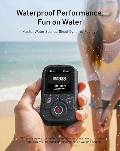 TELESIN T13 Bluetooth Waterproof Remote for DJI Osmo Action 6 5 Pro 4 & Osmo 360, 1.4'' HD Color Screen, 50m Wireless Control, One-Press Wake & Shooting, 8-Hour Battery with Adjustable Wrist Strap in Kuwait