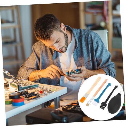 STOBOK 2sets Electronic Clean Kit Air Blower and Cleaning Brushes for Headset Mobile and Camera Maintenance Practical Dust Removal Tools for Electronics in Kuwait
