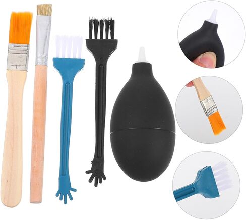 STOBOK 2sets Electronic Clean Kit Air Blower and Cleaning Brushes for Headset Mobile and Camera Maintenance Practical Dust Removal Tools for Electronics in Kuwait
