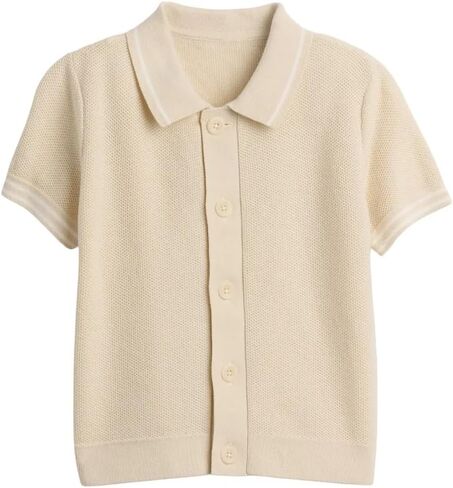 GAP Baby Boys' Short Sleeve Button Down Sweater Top in Saudi Arabia