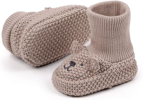 Newborn Baby Boys Girls Cozy Warm Booties Infant Cute Cartoon Knit Soft Socks Shoes for Baby Shower. in Saudi Arabia