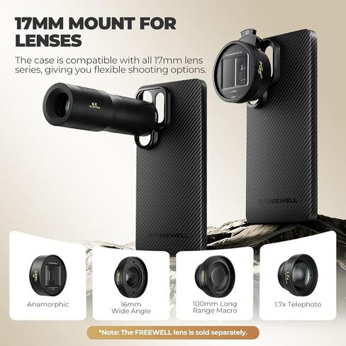 حافظة FREEWELL Pro Filmmaker مجموعة فلاتر ND متوافقة مع فتحة عدسة Samsung Galaxy S26 Ultra- 17 مم in Kuwait