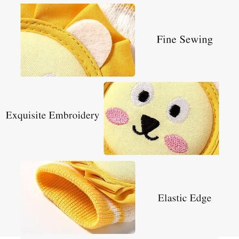 Reidio 2 Pairs Leg Sleeves Baby Knee Pads for Crawling Breathable Cotton Crawling Knee Pads Knee Protector with Sponge Pad in Saudi Arabia
