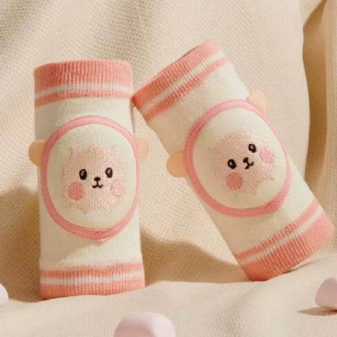 Reidio 2 Pairs Leg Sleeves Baby Knee Pads for Crawling Breathable Cotton Crawling Knee Pads Knee Protector with Sponge Pad in Saudi Arabia