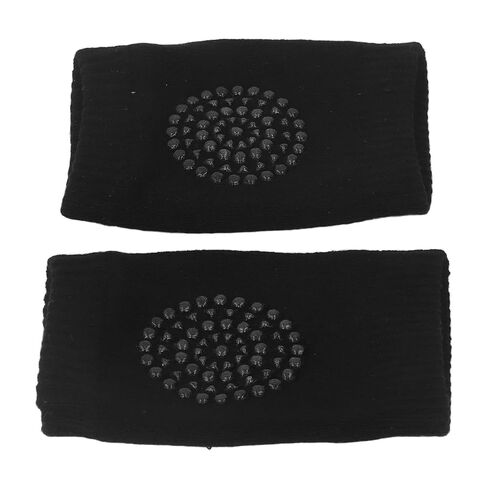 VBESTLIFE Crawling Baby Knee Pads,8 Pairs Crawling Baby Knee Pads Unisex Soft Cotton Safety Toddler Knee Protector (Black) in Kuwait