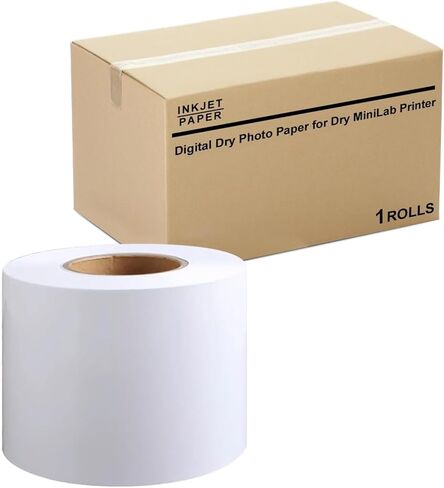 متوافق مع ورق DX100 InkJet Paper Luster - 8 بوصة × 213 بوصة - لفة واحدة in Kuwait