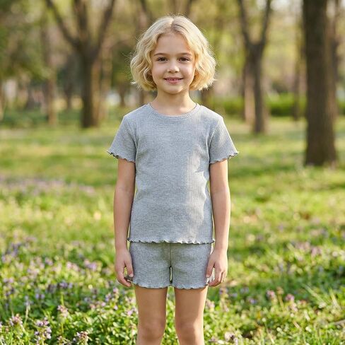 4-Pack Baby Girls Ruffle Shorts Soft Elastic Waist Solid Color Casual Shorts for Toddler Size 18M-6T in Saudi Arabia