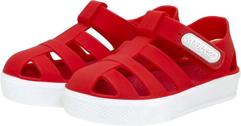 Robeez Toddler Boys and Girls Jelly Summer Sandals, Waterproof Slip Resistant Closed Toe Water Shoes with Easy On Closure in Saudi Arabia