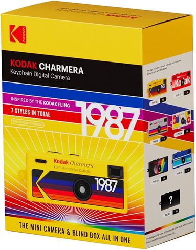 كاميرا رقمية بسلسلة مفاتيح Kodak Charmera (صندوق أعمى بنمط عشوائي، كاميرا واحدة) مع حزمة بطاقة ذاكرة سعة 32 جيجابايت (عنصران) in Kuwait
