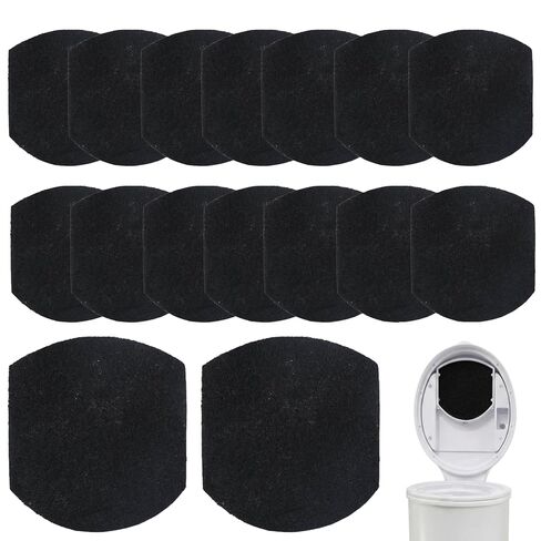 16 Pack Baby Diaper Pail Deodorizer Refills Compatible with Ubbi Steel Diaper Pail, Activated Charcoal Odor Absorber Filters, Odor Absorbing & Odor Eliminating, No Smell in Kuwait
