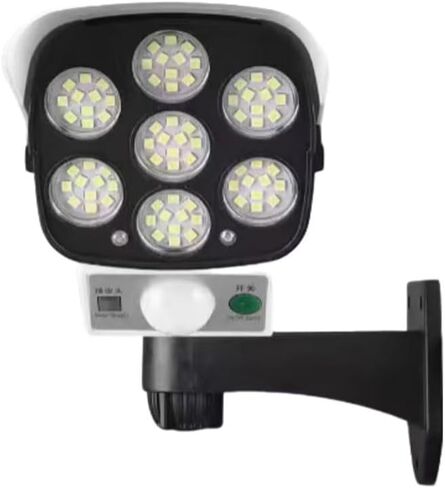 New Solar Wall lamp 77 LED Sensor Security Simulation Camera IP65 Waterproof Light with Three Modes Suitable for Courtyard Lamp in Kuwait