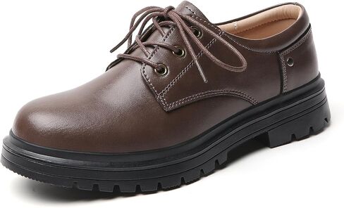 Womens Oxford Shoes Platform Classic Retro Lace Up Non Slip Comforty Dress Business Casual Work Office Oxfords Shoe for Ladies and Women in Kuwait