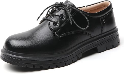 Womens Oxford Shoes Platform Classic Retro Lace Up Non Slip Comforty Dress Business Casual Work Office Oxfords Shoe for Ladies and Women in Kuwait