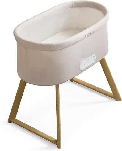 Maydolly Smart Soothing Baby Bassinet – Smart Newborn Bassinet with Cry Detection that Automatically Responds – Breathable Infant Sleeper for Newborns to 6 Months（Beige） | Cry Response, 15 Soothing Modes, Airy Comfort, Easy Setup in Kuwait