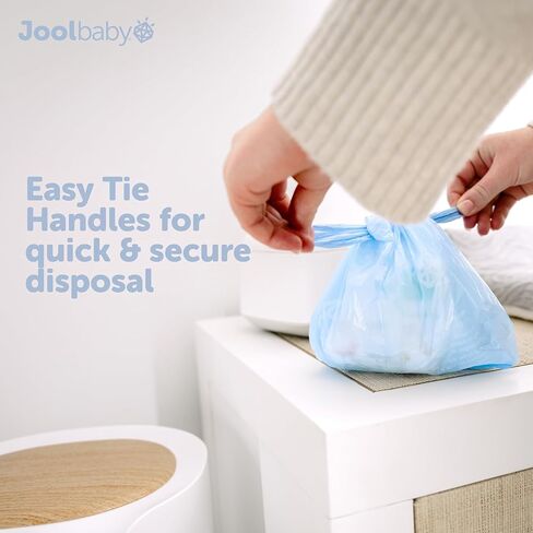 Jool Baby Diaper Disposable Bags (225 Count) - Lavender-Scented, Easy to Tie – Great for At Home & On the Go in Saudi Arabia