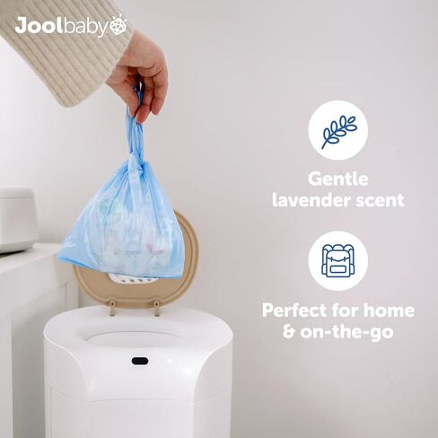 Jool Baby Diaper Disposable Bags (225 Count) - Lavender-Scented, Easy to Tie – Great for At Home & On the Go in Saudi Arabia