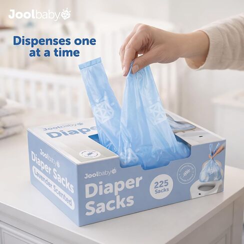 Jool Baby Diaper Disposable Bags (225 Count) - Lavender-Scented, Easy to Tie – Great for At Home & On the Go in Saudi Arabia