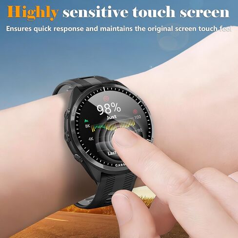 Liuyuxi 4-Pack compatible with Garmin Forerunner 965 Screen Protector, Ultra-thin High Definition Flexible PMMA Watch Film -Not Tempered Glass,Anti-scratch,Bubble-free. in Saudi Arabia