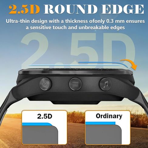 Liuyuxi 4-Pack compatible with Garmin Forerunner 965 Screen Protector, Ultra-thin High Definition Flexible PMMA Watch Film -Not Tempered Glass,Anti-scratch,Bubble-free. in Saudi Arabia