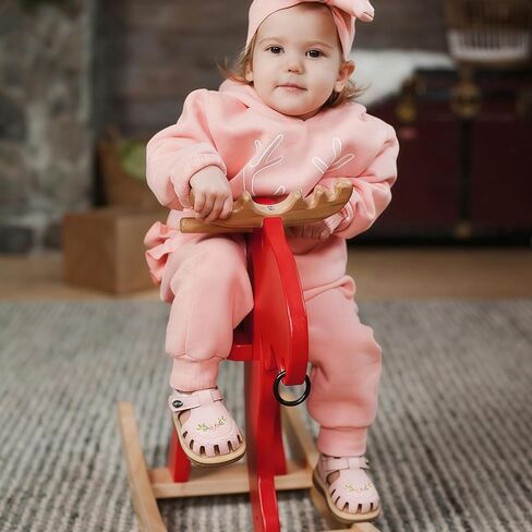Jastore Infant Baby Girls Boys Squeaky Sandals Summer Flower Sandals Newborn Crib Shoes First Walkers Prewalkers Shoes in Saudi Arabia