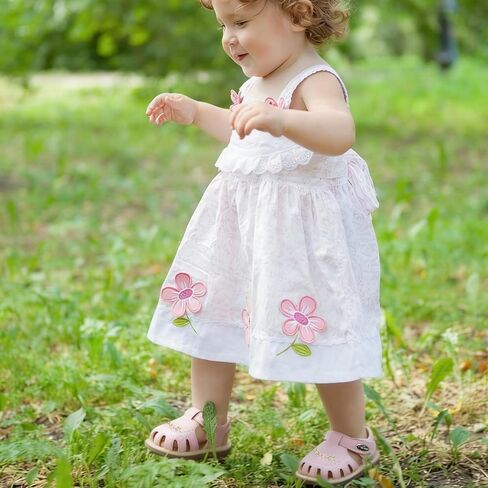 Jastore Infant Baby Girls Boys Squeaky Sandals Summer Flower Sandals Newborn Crib Shoes First Walkers Prewalkers Shoes in Saudi Arabia