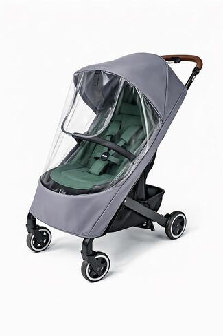 Stroller Rain Cover Compatible with Joolz AER+ & AER 2 – Clear Weather Shield with Front Access Window, Ventilation Holes & Built-in Storage Pouch, Full Coverage Protection from Rain, Wind & Snow in Kuwait