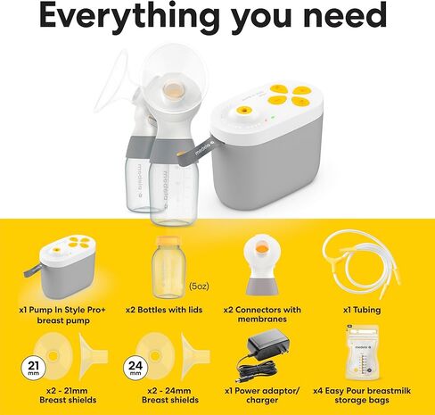 New Medela Pump in Style Pro+ Breast Pump, Rechargeable, Hospital Grade, Double Electric Breastpump in Saudi Arabia
