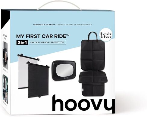 مجموعة أساسيات سيارة الأطفال 3 في 1 من Hoovy My First Car Ride، ومظلات شمسية دوارة، ومرآة خلفية، وواقي مقعد in Kuwait