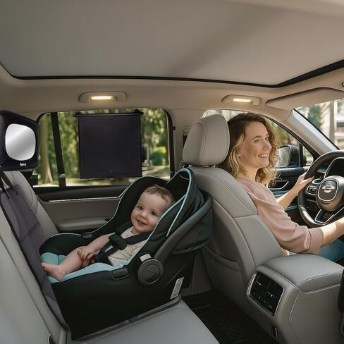 مجموعة أساسيات سيارة الأطفال 3 في 1 من Hoovy My First Car Ride، ومظلات شمسية دوارة، ومرآة خلفية، وواقي مقعد in Kuwait