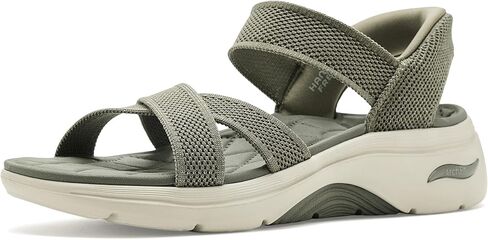 Skechers womens On-the-go Hands Free Slip-ins Go Walk Arch Fit 2.0 Sandals W/Shiny Yarn in Kuwait